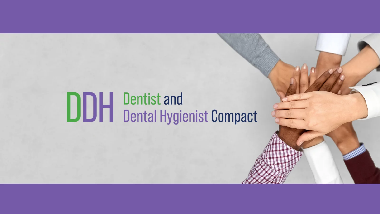 Dentist and Dental Hygienist Compact - 7 people doing a hand stack