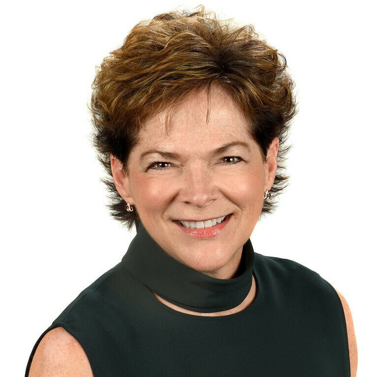 Karen Davis, head and shoulders on white