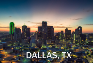 Dallas, Texas skyline at twilight