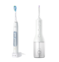Philips Sonicare ExpertClean electric toothbrush and Philips Sonicare Cordless Power Flosser