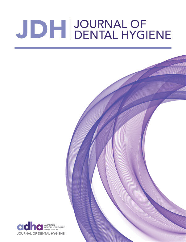 Cover of the Journal of Dental Hygiene with a grey outline