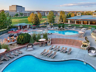 The pool at Interlocken Resort.