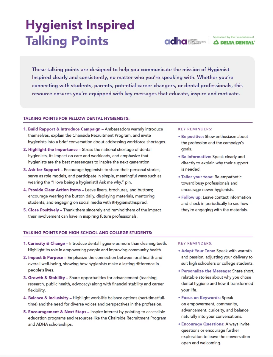 Thumbnail of Hygienist Inspired Talking Points