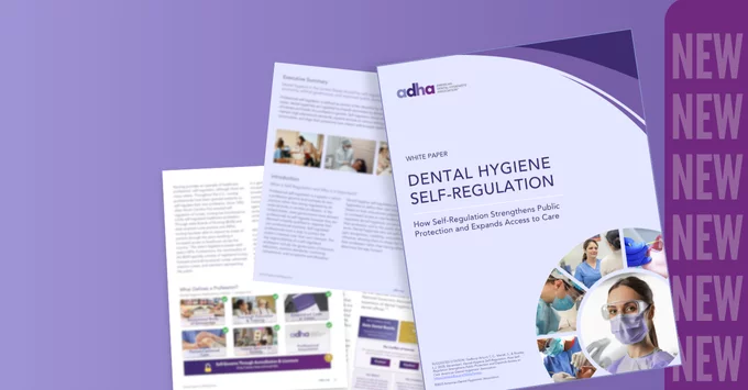 Cover of new White Paper on Dental Hygiene Self-Regulation