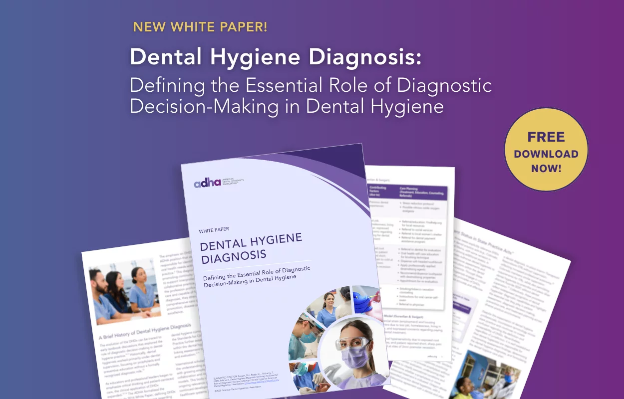 Dental Hygiene Diagnosis white paper titled 