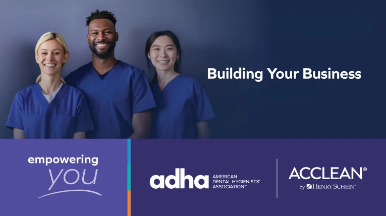 Empowering You On Demand Series for Business Development, three hygienists smiling in group