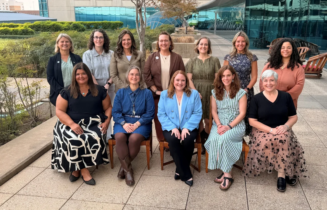 11 members of the 2026-2027 ADHA Board of Directors with CEO, seated for a group portrait outdoors