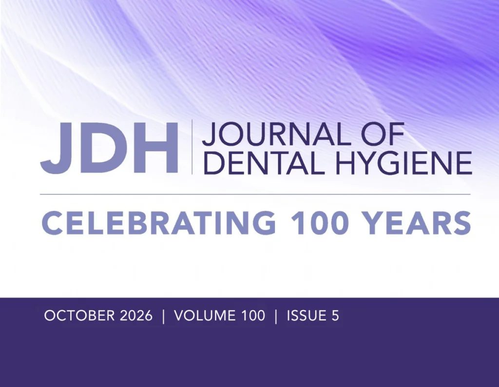 Journal of Dental Hygiene Cover 100th cropped, October